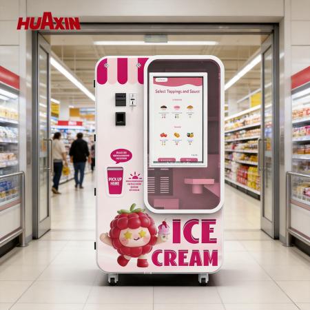 Máquina vending automática de helados para centro comercial| Máquina de helados de auto-servicio de alto ROI 2026